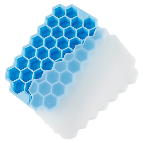 INF Silikonski pladenj za ledene kocke s pokrovom, 2 paketa Blue, (21265728) Cene