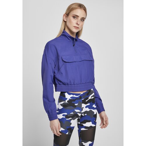 Urban Classics Women&amp;#039;s jacket with cropped crinkle nylon, blue-purple Slike