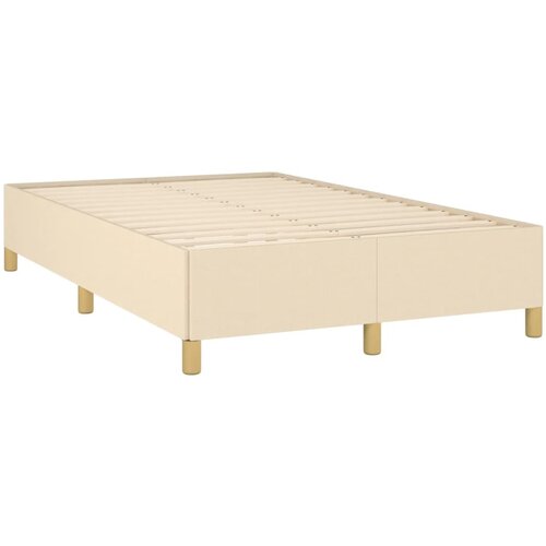 VidaXL Posteljni okvir krem 120x190 cm tkanina, (21142474) Slike