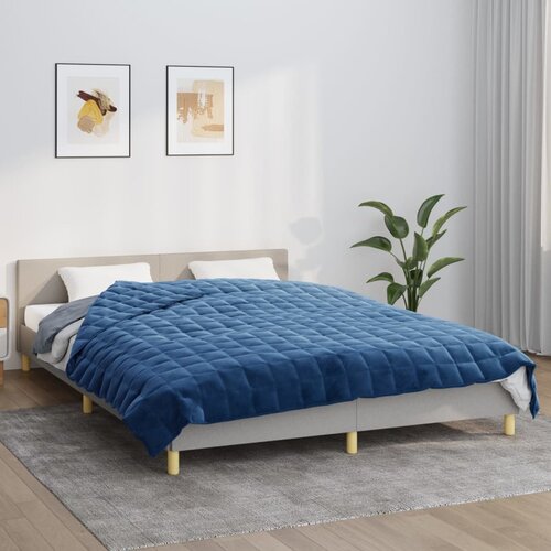 VidaXL Te&amp;scaron;ka deka plava 220x230 cm 15 kg od tkanine Slike