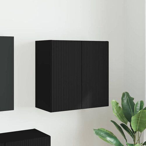 TV zidni ormar Zidne Crna 59,5 x 31 x 60 cm Konstruirano drvo Slike