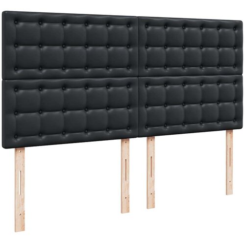 VidaXL Otomanski okvir kreveta s madracem crni 160x200cm umjetna koža Slike