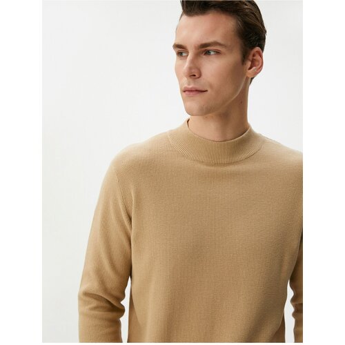 Koton Half Turtleneck Sweater Knitwear Textured Long Sleeve Cotton Slike
