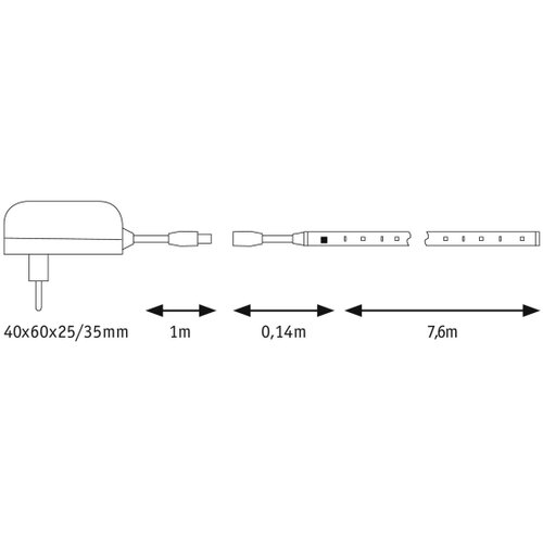 PAULMANN LED trak Paulmann SimpLED (7.5 m, 15 W, RGB) Slike