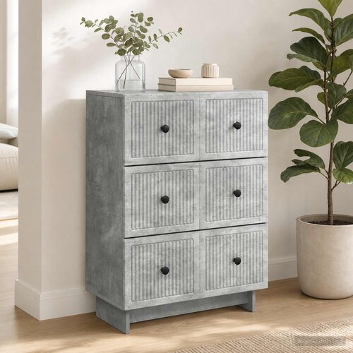  Ormar s ladicama Betonska siva 66 x 34,5 x 90 cm Cene