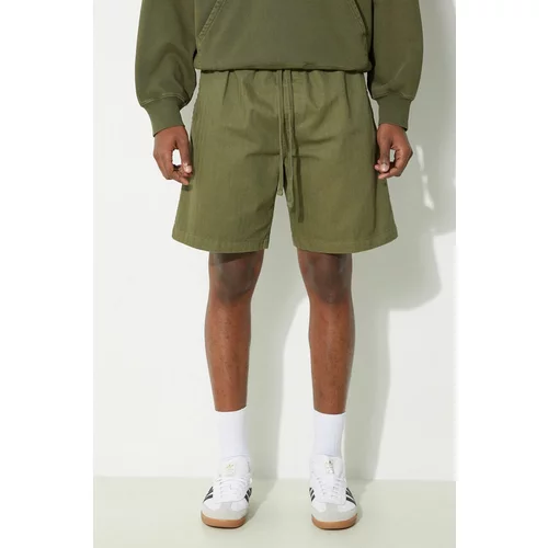 Carhartt WIP Pamučne kratke hlače Rainer boja: zelena, I033133.1YSGD