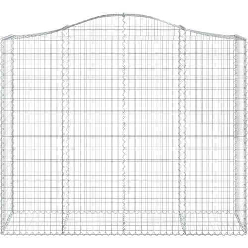  Lučne gabionske ko&amp;scaron;are 6 kom 200x50x160/180cm pocinčano željezo Slike