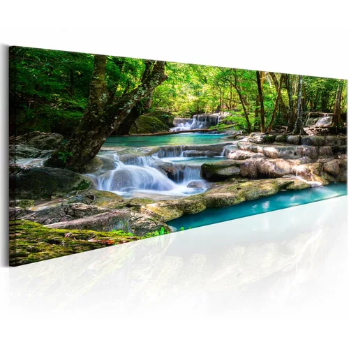  Slika - Nature: Forest Waterfall 150x50
