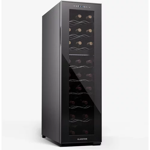 Klarstein Shiraz 24 Duo, hladilnik za vino, 2 hladilni območji, 75 l/24 steklenic, 5-18 °C, upravljanje na dotik