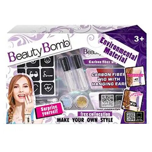 Magic Toys Beauty Bomb Najstniške tetovaže z bleščicami set z barvnimi prameni Cene