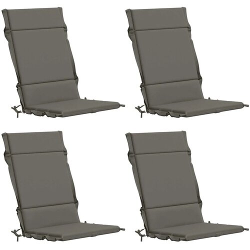  Jastučići za stolice s visokim naslonom - 4 komada GEMERT 4 pcs - Siva (melange) 120 x 50 x 3 cm 4 Cijene