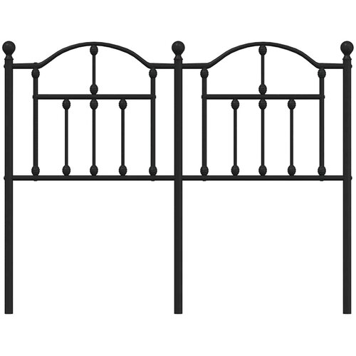  Metalno zamjensko uzglavlje crno 120 cm Slike