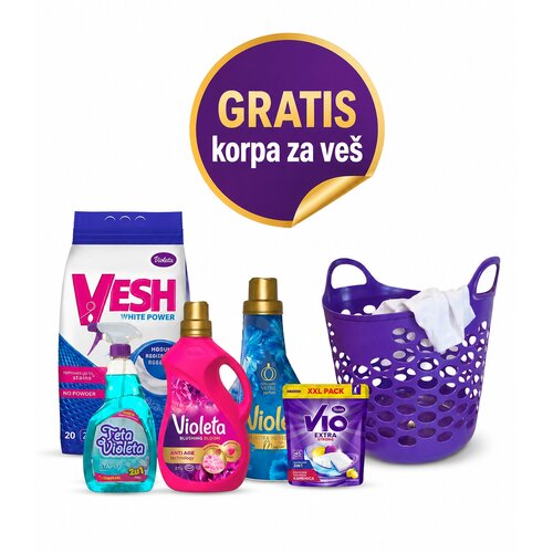 Violeta paket za domaćinstvo 5u1+ GRATIS korpa za veš Cene