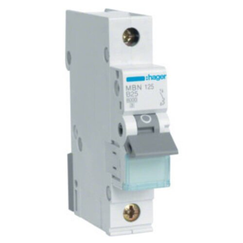HAGER Osigurač automatski 25A 1P B 6kA MBN125 Cijene