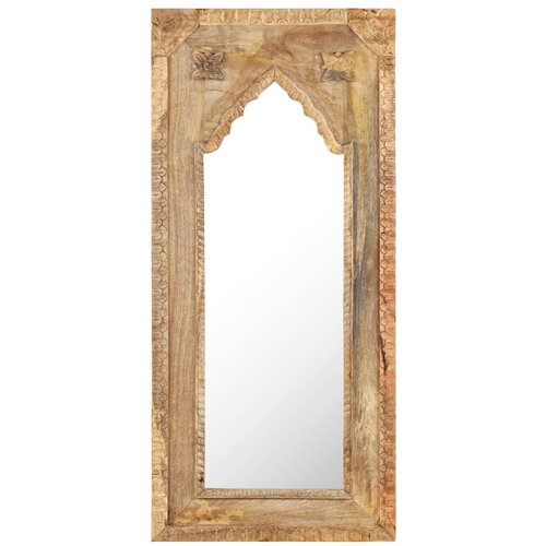 VidaXL ogledalo 50x3x110 cm trden mangov les Slike
