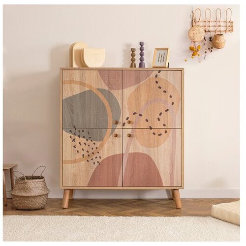 Hanah home Omarica v hrastovem dekorju v naravni barvi 95x111 cm Multilux &amp;ndash; Slike