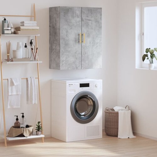 The Living Store Stenska omarica betonsko siva 69,5x34x90 cm - Stenska Omarica, (21435733) Cene