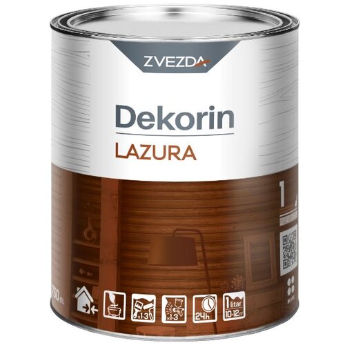 Zvezda dekorin lazura tre&scaron;nja N&ordm;8 0,75l Cene