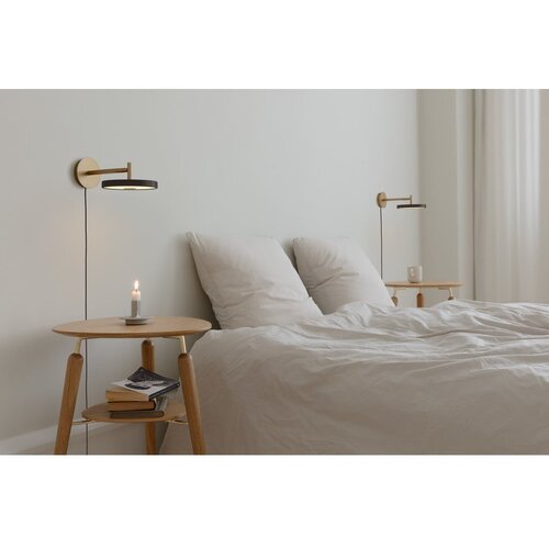 UMAGE Crna LED zidna lampa s mogućnosti zatamnjivanja &amp;oslash; 15 cm Asteria Wall Short &amp;ndash; Slike