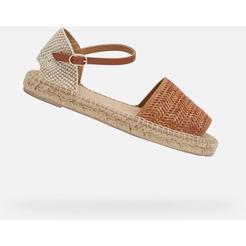 Geox Light brown women's sandals D Lampedusa - Women's Cijene