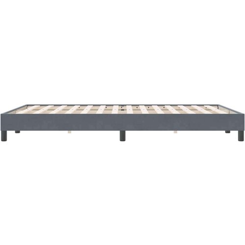 VidaXL Okvir kreveta bez madraca tamno sivi 140x220 cm bar&amp;scaron;un Slike