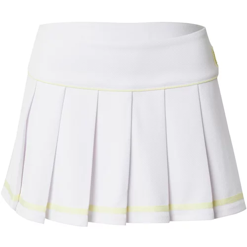Juicy Couture Sport Sportska suknja pastelno žuta / bijela