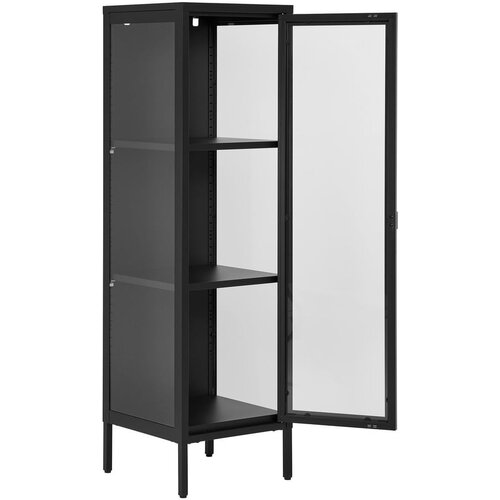 House Nordic Crna metalna vitrina 40x140 cm Brisbane &amp;ndash; Slike