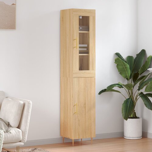 vidaXL Visoka omara sonoma hrast 34,5x34x180 cm inženirski les Cene