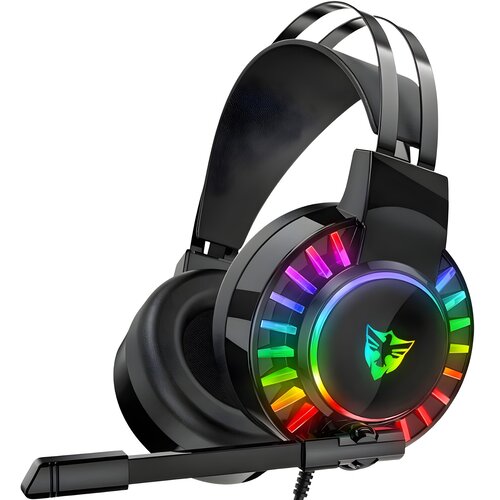 IZMAEL Igraće slu&scaron;alice 7.1 s RGB pozadinskim osvjetljenjem - Crna Cijene