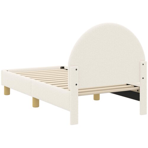  Okvir kreveta za malu djecu s naslonom Krem 70 x 140 cm Boucl&amp;eacute; Slike