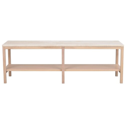 Rowico Bijeli konzolni stol s kamenom pločom 140x40 cm Orwel - Cijene
