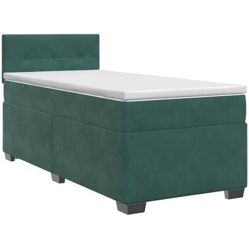  Boxspring krevet s madracem Tamnozelena 100 x 200 cm Bar&amp;scaron;un Slike