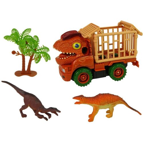  Dinosaur kamion transporter narančasti s dodacima Slike