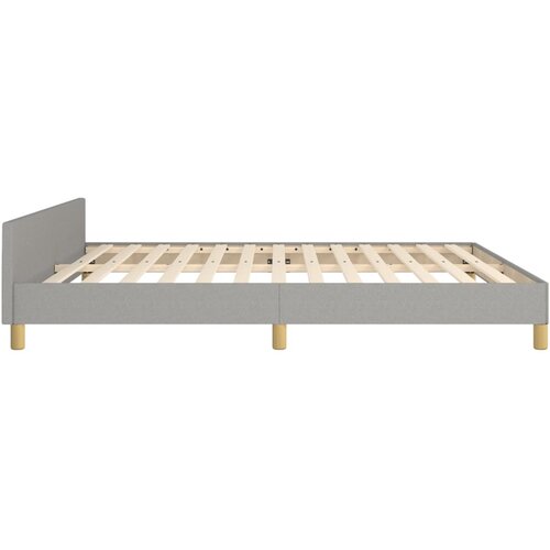  Okvir za krevet bez madraca svjetlosivi 160 x 200 cm od tkanine Slike