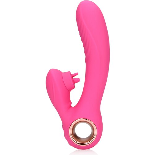 Loveline Tongue Flickering &amp;amp; Heating Rabbit Vibrator Exuberant Pink Slike