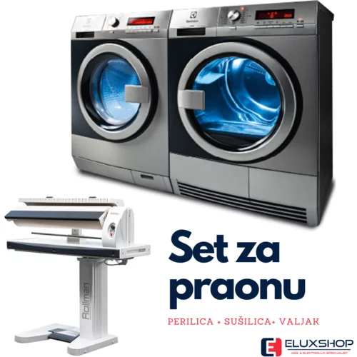 Electrolux mypro set - pralni stroj WE170P + sušilni stroj TE1120 + valj MP8015