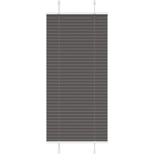 vidaXL Plisirana žaluzija črna 65x100 cm Širina tkanine 64,4 cm Cene