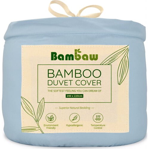 Bambaw prevleka za odejo iz bambusa 240 x 220 cm - light blue Slike
