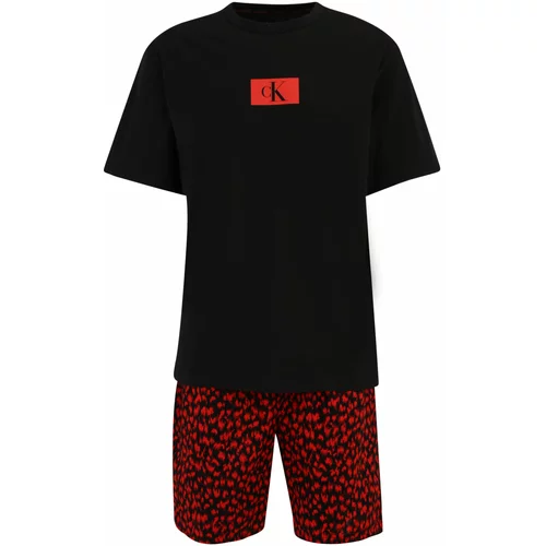 Calvin Klein Underwear Kratka pižama rdeča / črna