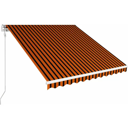 Tenda Avtomatsko zložljiva tenda 350x250 cm oranžna in rjava, (20692880)