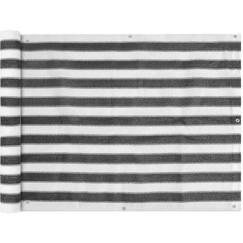  Balkonska Za&amp;scaron;tita HDPE 90x400 cm Antracit i Bijela Boja Slike