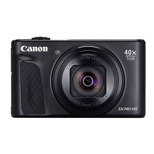 Canon Digitalni fotoaparat PowerShot SX740 HS 20.3 MPix Zoom (optički): 40 x Crna 4K-Video, Bluetooth, Mobilni okretni zaslon , Slike