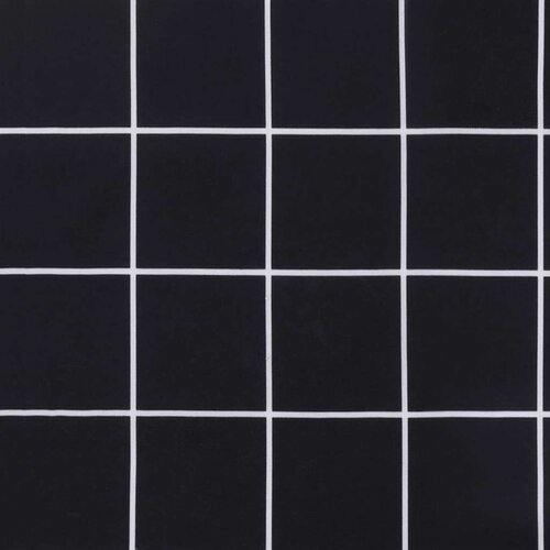  Jastuci za stolice 4 kom crni karirani 50x50x7 cm od tkanine Slike