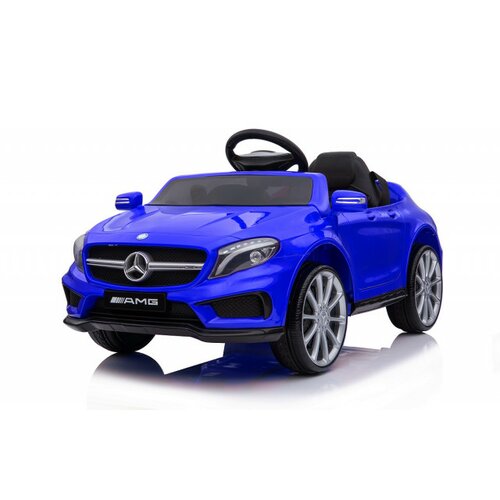 Mercedes GLA 45 AMG Licencirani auto za decu na akumulator sa kožnim sedištem i mekim gumama - Plavi Slike
