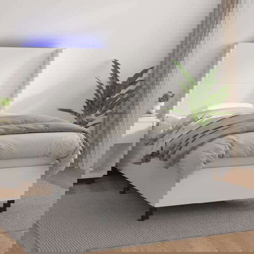  Box spring s madracem LED bijeli 90x200 cm umjetna koža Cene