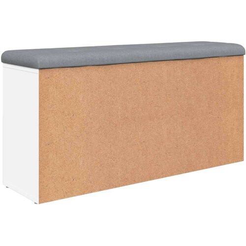 VidaXL Klop za čevlje bela 102x32x50 cm inženirski les Slike