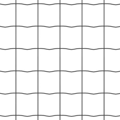  Ograda s postovima Siva 0,6 x 50 m Čelik i PVC Slike