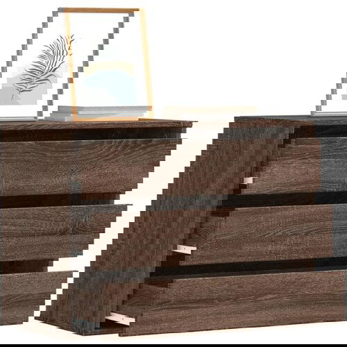vidaXL Kutna komoda s ladicama smeđa boja hrasta 80x41x58 cm drveni Cijene