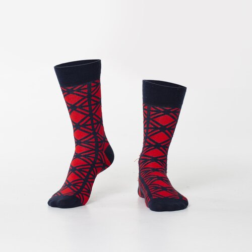Fasardi Men&amp;#039;s navy blue patterned socks Slike