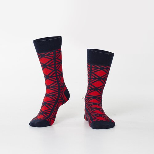 Fasardi Men's navy blue patterned socks Slike